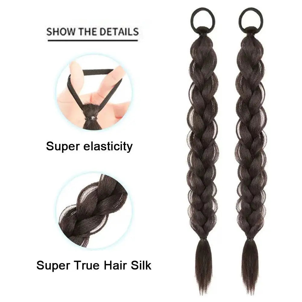 Wig Braid Women's Double Ponytail Strap