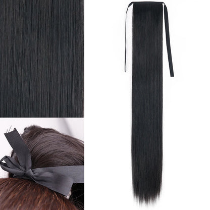 Long Straight Wrap Around Clip In Ponytail Hair Extension