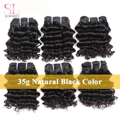 Human Hair Bundles Bouncy Curly Hair