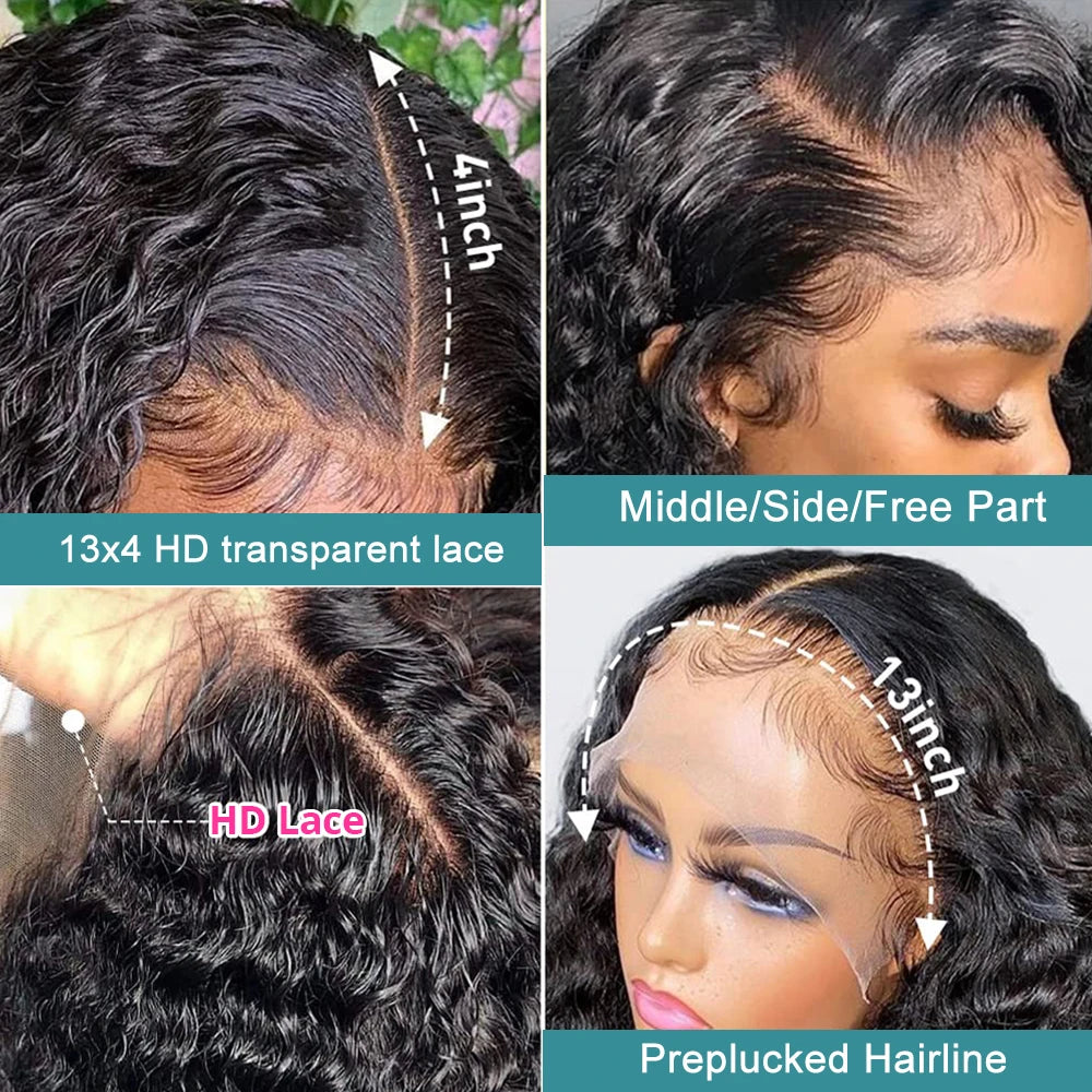 Curly Human Hair Lace Frontal Wig