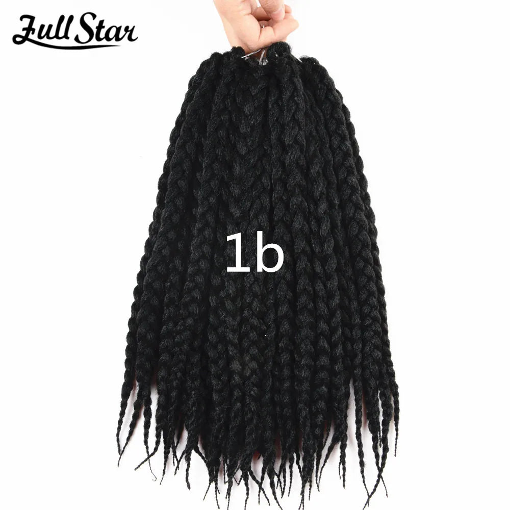 Full Star Box Braids Synthetic Hair