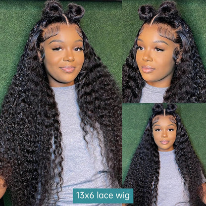 Curly Human Hair Lace Frontal Wig