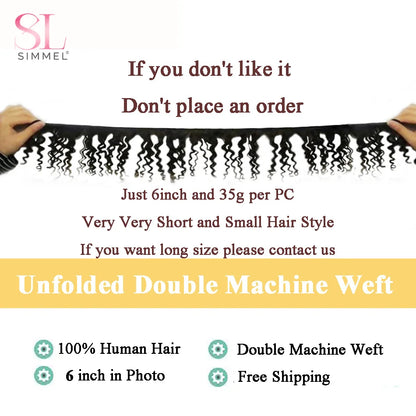 Human Hair Bundles Bouncy Curly Hair