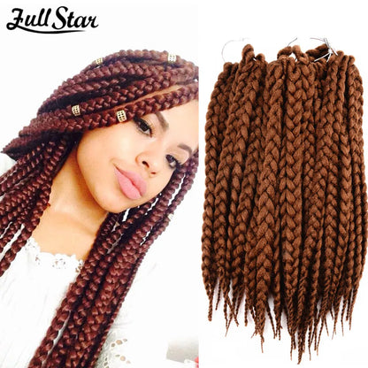 Full Star Box Braids Synthetic Hair