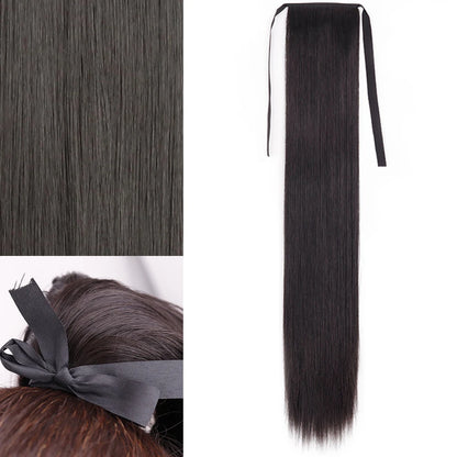 Long Straight Wrap Around Clip In Ponytail Hair Extension